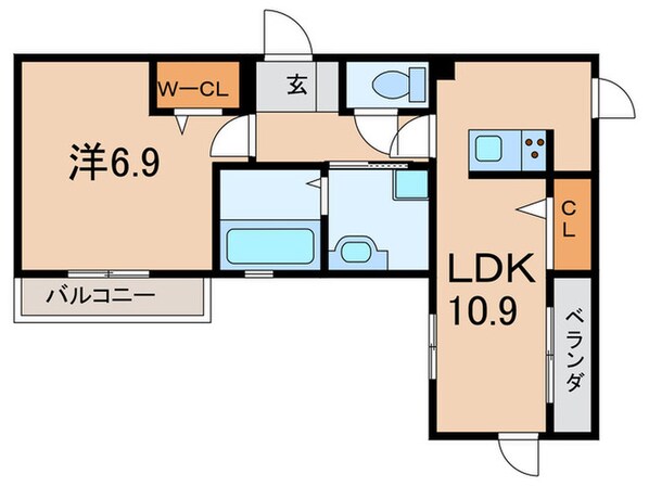 アンティークショコラⅢ番館の物件間取画像